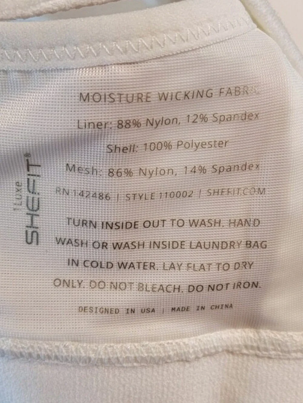 NWOT 1 Luxe Shefit High Impact Padded Sports Athletic Performance Support Busty